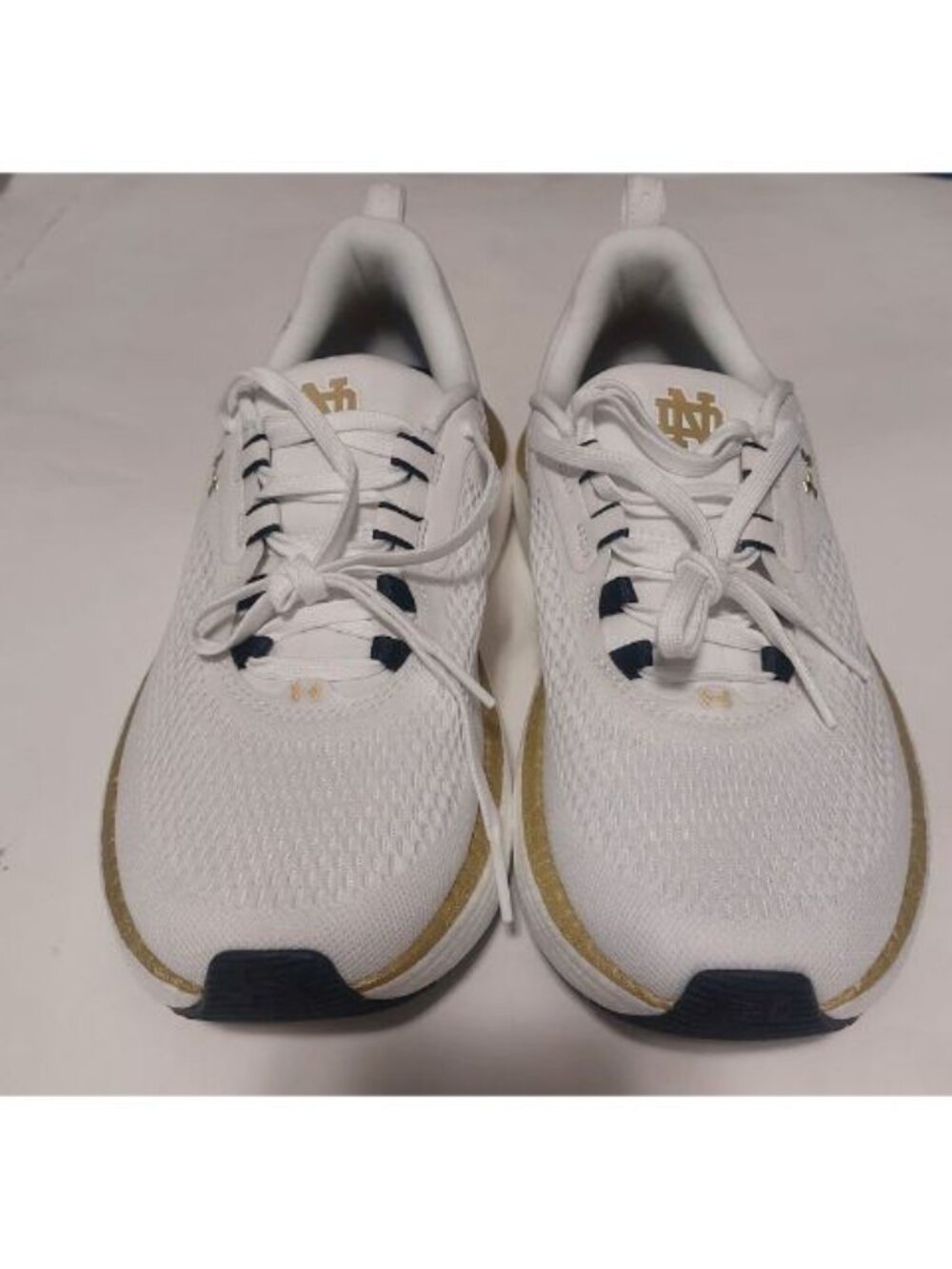 Under Armour Infinite Elite 2 Sneakers Notre Dame Fighting Irish Mens 11 White - Picture 6 of 9